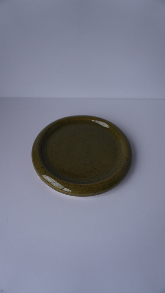 OLIVE GREEN BUBBLE TRINKET DISH